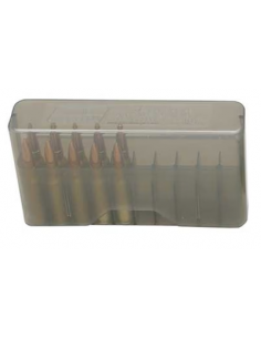 MTM - Boite Rangement 20 Cartouches Munitions J-20-M Medium ( 7,62x39mm / 5,45x39mm ... ) - GRIS
