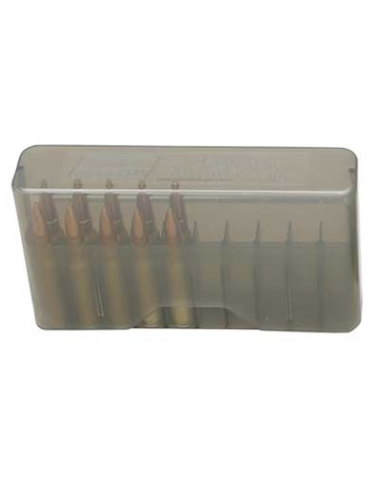 MTM - Boite Rangement 20 Cartouches Munitions J-20-XS Extra Small ( .223 Rem. / 300 AAC Blackout ... ) - GRIS