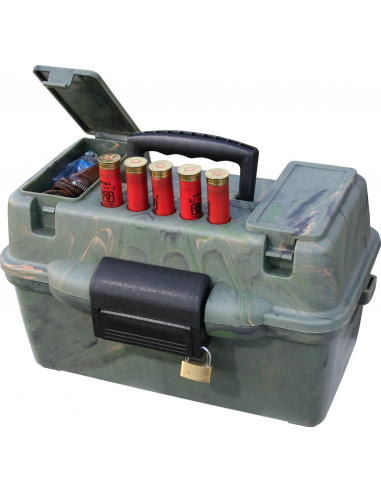 MTM - Caisse Deluxe Camo pour 100 Cartouches Munitions Calibre 12 ou 20