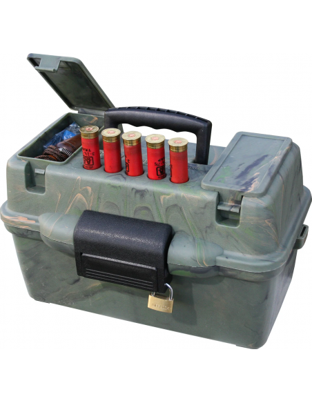 MTM - Caisse Deluxe Camo pour 100 Cartouches Munitions Calibre 12 ou 20