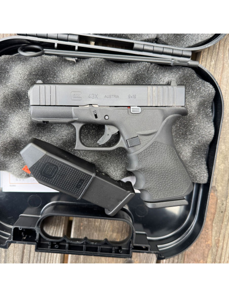 OCCASION - GLOCK 43X Rail Noir Cal. 9x19mm - Subcompact Slimframe