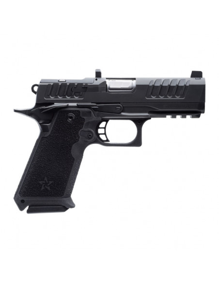 Staccato - Pistolet Base HD P4 Canon Inox Guidon Ameriglo 9x19mm