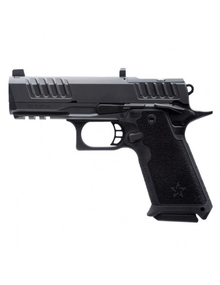 Staccato - Pistolet Base HD P4 Canon Inox Guidon Ameriglo 9x19mm