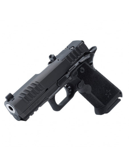 Staccato - Pistolet Base HD P4 Canon Inox Guidon Ameriglo 9x19mm