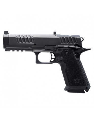 Staccato - Pistolet Base HD P4.5 Canon DLC (Noir) Guidon Ameriglo 9x19mm