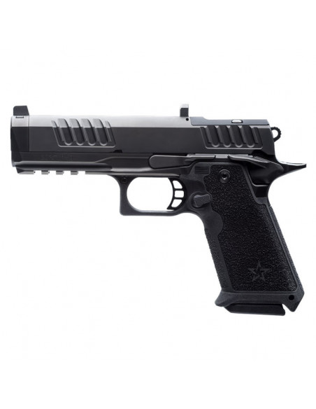 Staccato - Pistolet Base HD P4.5 Canon DLC (Noir) Guidon Ameriglo 9x19mm