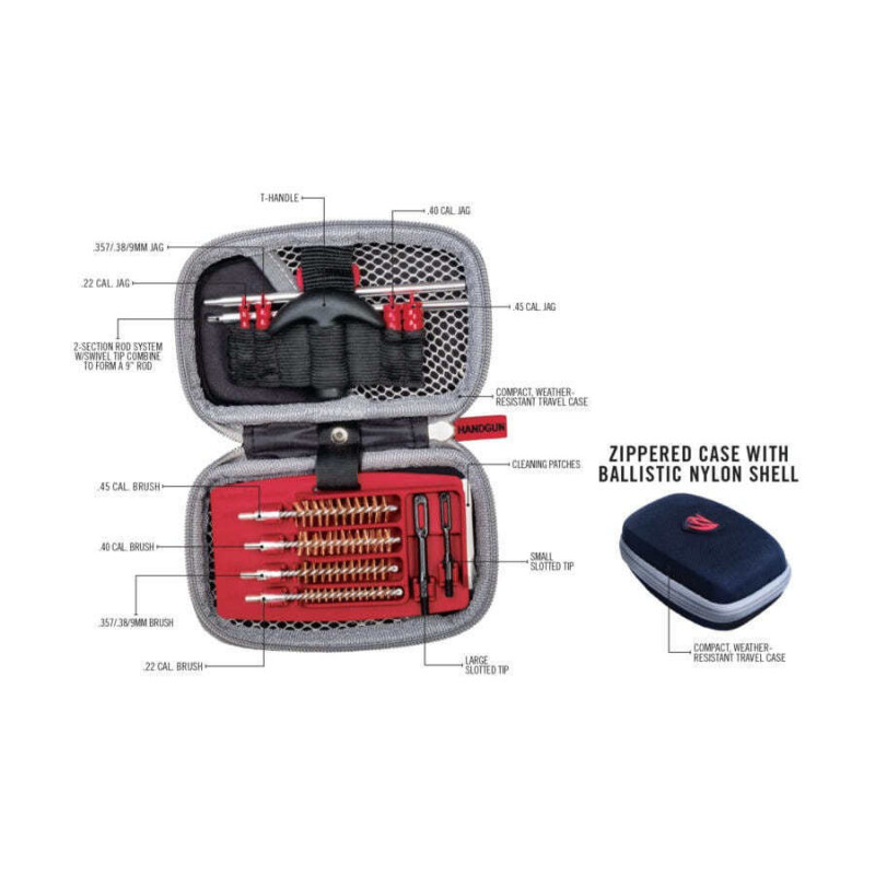 REAL AVID Kit mallette de nettoyage arme de poing