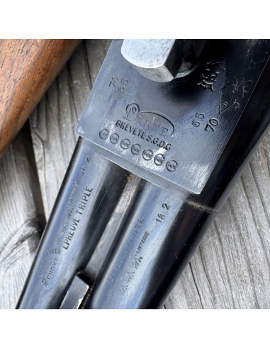 Fusil chasse juxtaposé Darne P17 – 2 canons Lisses et Rayés – Calibre 12/70