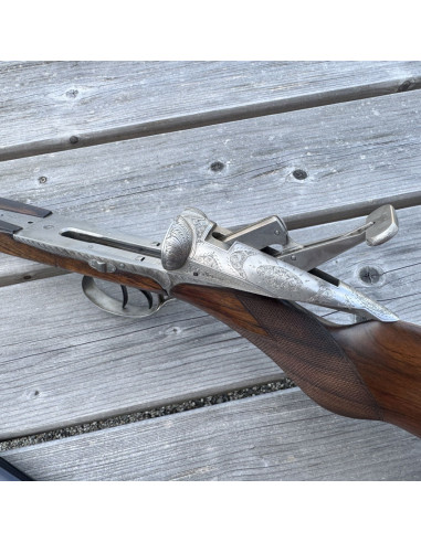 Fusil chasse juxtaposé Darne P17 – 2 canons Lisses et Rayés – Calibre 12/70
