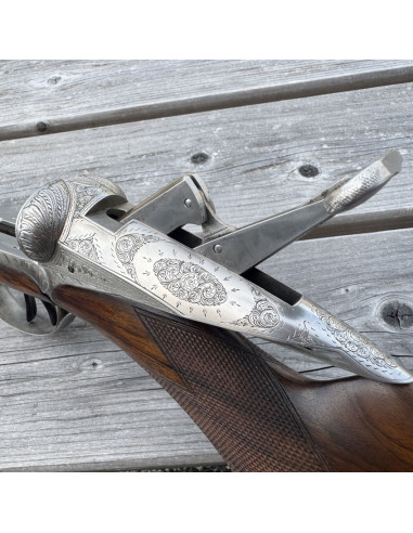 Fusil chasse juxtaposé Darne P17 – 2 canons Lisses et Rayés – Calibre 12/70
