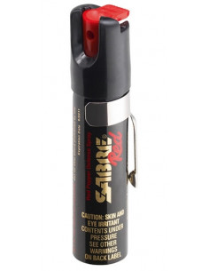 SABRE – Aérosol de défense compact 2-en-1 avec clip 23,7 mL – Spray au piment + Marquage UV