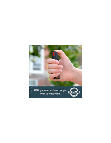 SABRE – Aérosol de défense compact 2-en-1 avec clip 23,7 mL – Spray au piment + Marquage UV