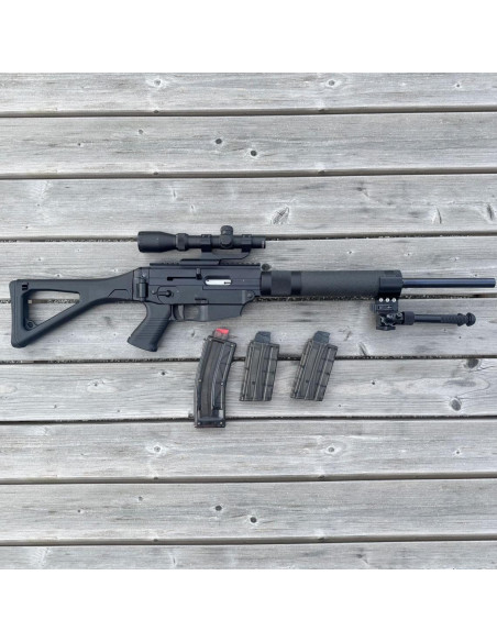 OCCASION VENDUE - SIG SAUER 522 Target Carabine Semi Automatique 22LR - 3 chargeurs - Bipied - Lunette