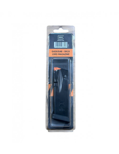 GLOCK® Chargeur acier 15 coups Glock 43X / 48 – Cal. 9x19 mm