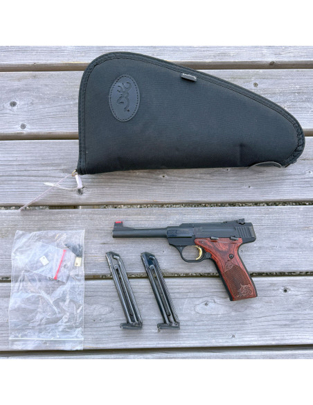 OCCASION VENDUE - Pistolet Browning Buckmark Rosewood Cal. 22LR + 2 chargeurs 10 coups