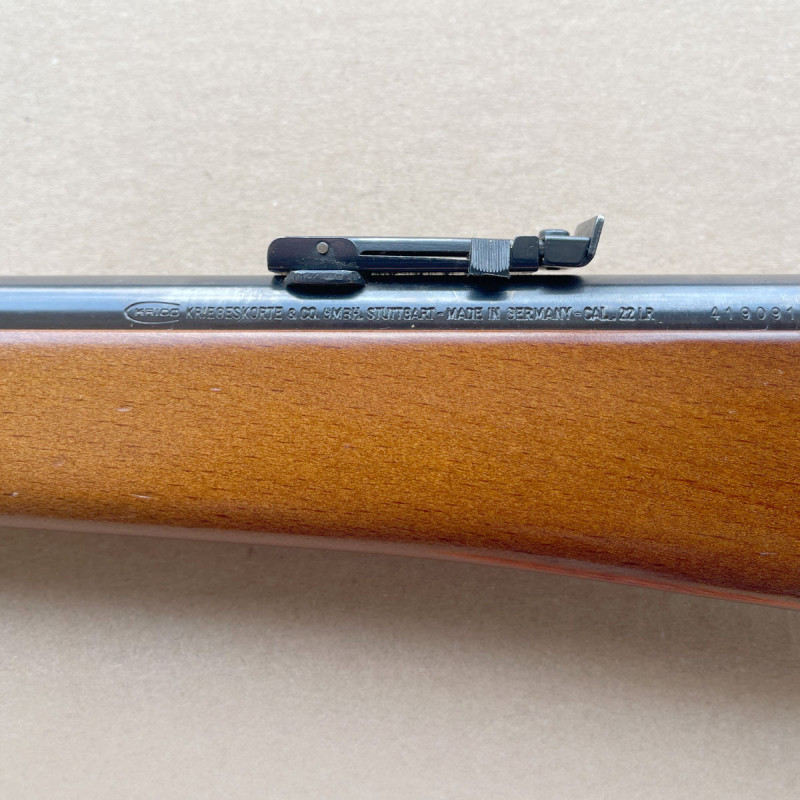 OCCASION VENDUE- CARABINE Krico 22LR chargeur 5 coups canon fileté