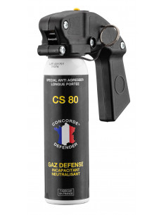 Bombe aérosol GAZ CS 80 - 100ml avec poignée