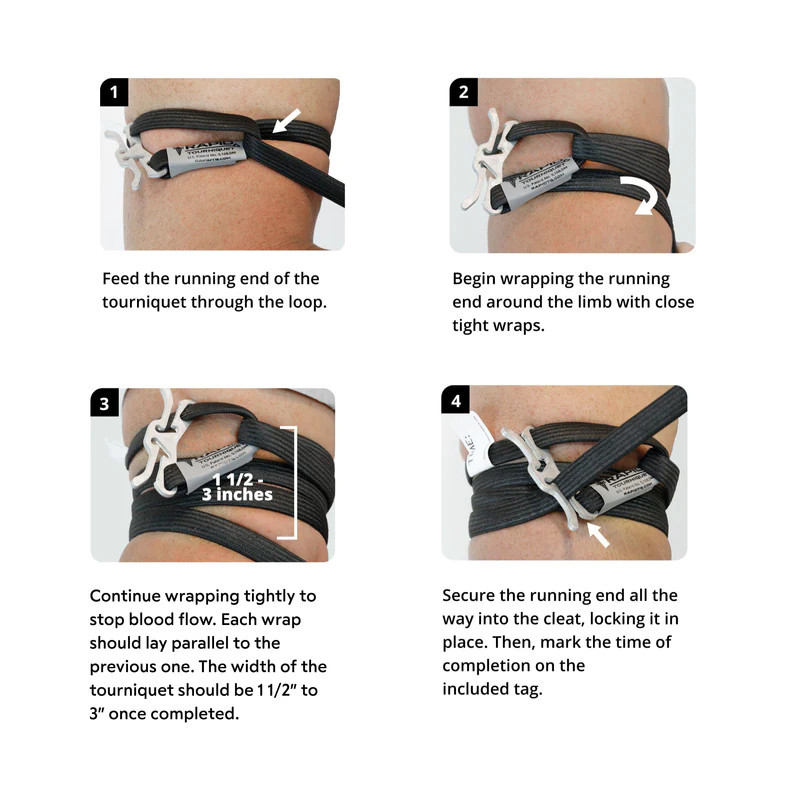 Garrot Tourniquet Rapide RATS Noir