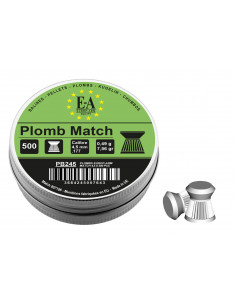 EUROP-ARM - 500 Plombs MATCH Tête Plate Cal. 4,5mm