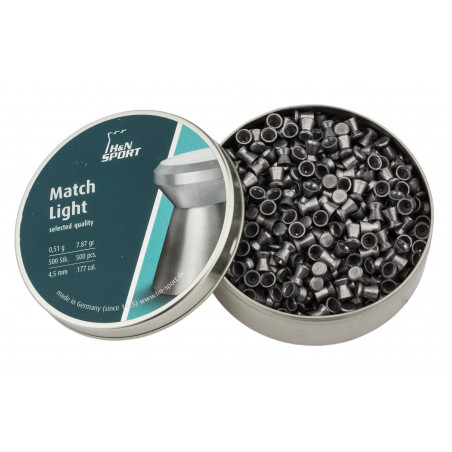 H&N SPORT - 500 Plombs MATCH LIGHT Cal. 4,5mm