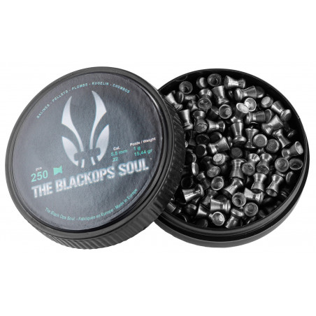 THE BLACKOPS SOUL - 250 Plombs Tête Plate Cal. 5,5mm