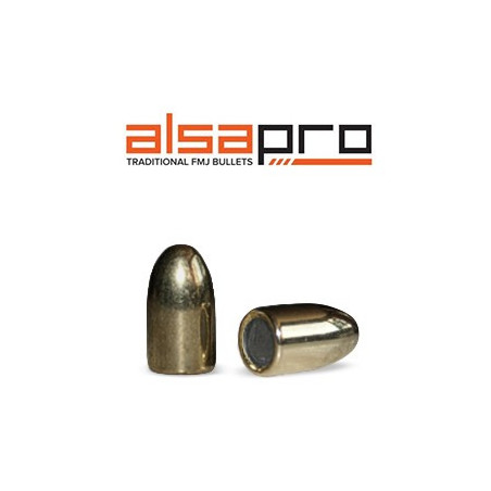 ALSA PRO - Sachet de 500 ogives 9mm 124 grains FMJ